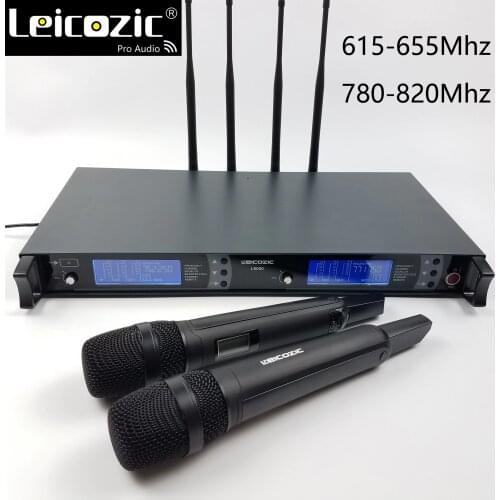 Leicozic True diversity Stage wireless microfono uhf microfone mikrofon wireless uhf microphone handheld mic 615-655/780-820Mhz