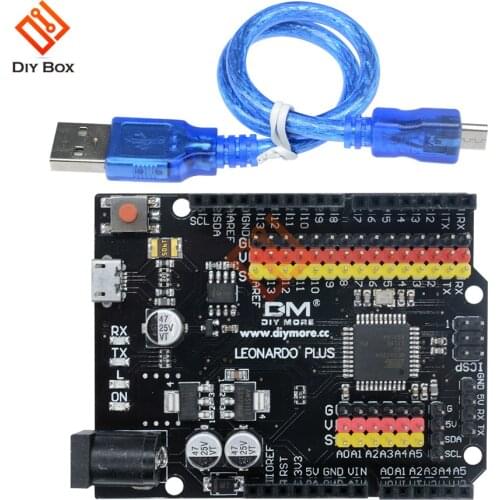 Leonardo R3 Plus Board CH340 G CH340G ATmega32U4 ATmega32U4-AU Microcontroller Micro USB Module Compatible For Arduino Cable