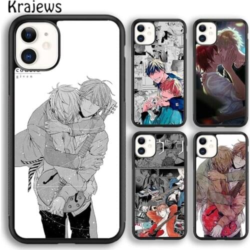 Krajews Anime Given Yaoi Soft Phone Case Cover For iPhone 5 SE 6s 7 8 plus X XR XS 11 12 pro max Samsung Galaxy S8 S9 S10