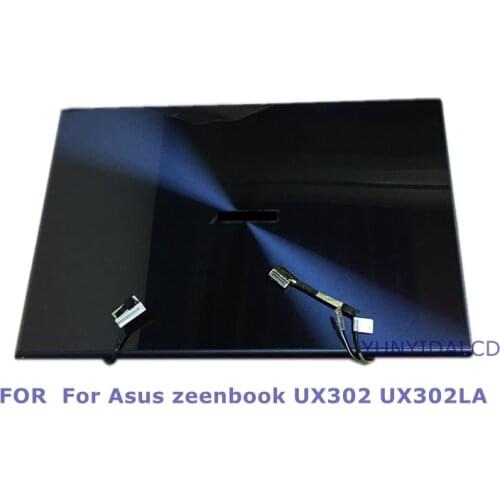 New test good HW13FHD303-21 lcd screen display + touch screen assembly Upper Half Part For Asus zeenbook UX302 UX302LG UX302LA
