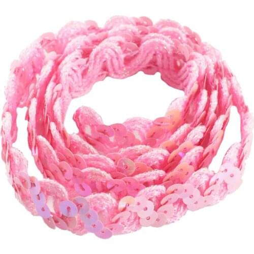 Flat Sequins Paillette Trim Lace String Dress Sewing Shoes Decor 36'' Long