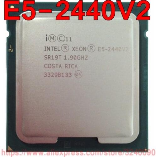 Intel Xeon CPU E5-2440V2 SR19T 1.90GHz 8-Core 20M LGA1356 E5-2440 V2 processor E5 2440V2 2440 v2 free shipping speedy ship out