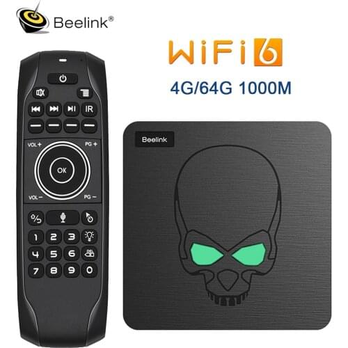 2021 New Beelink GT King WiFi 6 Smart TV BOX Android 9.0 Amlogic S922X Quad Core 4GB 64GB BT4.1 1000M LAN GTking Set Top Box
