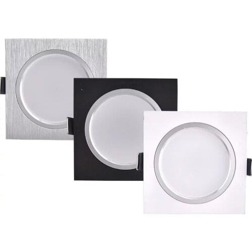 Ultra Thin LED Downl Light Recessed 6w 9w 12w Celing Light 220v Square lights Lamps LED Panel Downlight for Kitchen/Home/Office