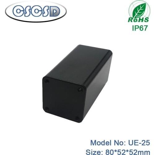 Ip66 waterproof aluminum enclosure profile aluminum enclosure electrical hinged electrical panel box by CSCSD 1pcs 80*52*52mm