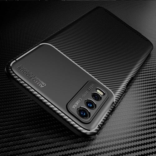 Y20 Shockproof Carbon Case for Vivo Y20 Case Silicone TPU Cover for Vivo Y 20 Phone Case Soft Back Cover