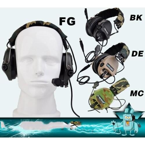 Z-TAC Shooting Tactical Headphones Sordin Active Pickup Noise Canceling Airsoft Tactical Headset For Walkie-talkie Z111