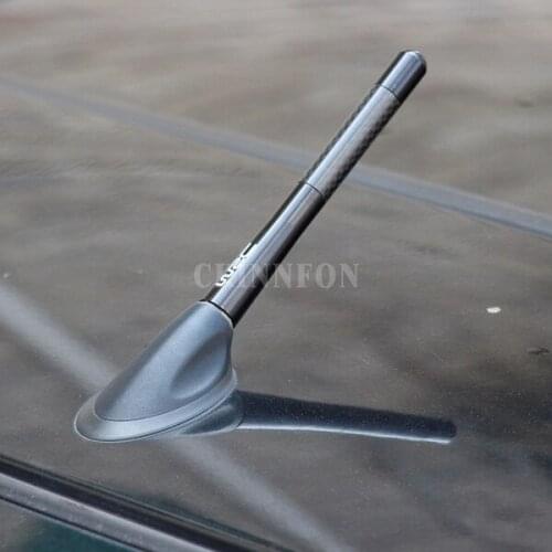 100Pcs/Lot Carbon Fiber Metal Short Modified Radio Antenna for Universal Car Kit for Peugeot 206 207 307 308 408 508 2008 3008