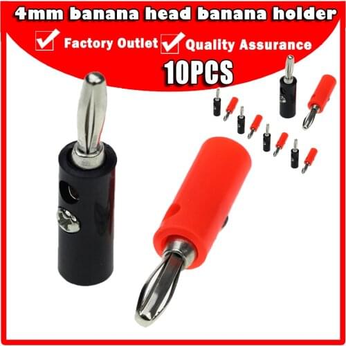 Car Audio Speaker Screw Banana Male Plug Jack Panel Mount Adapter