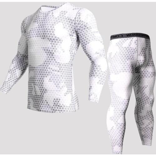 2019 Tang MMA T-Shirt Tactical Compress Rashgard Tshirt Kit Tracksuit Men Long Sleeve Men Set 2 Piece Kit Tracksuit Men T-Shirt