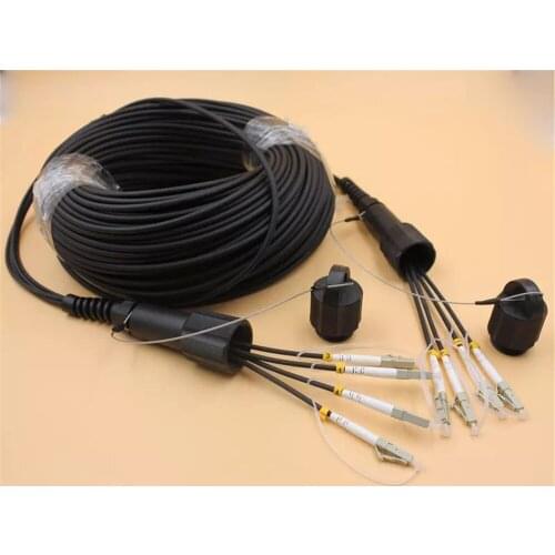 400mtr 4 cores Outdoor DVI LC-LC Fiber optic Patch cord waterproof MM Armored CPRI TPU cable Multimode FTTH FTTA jumper ELINK