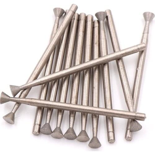 5PCS 600# 1200# Diamond Grinder Head Jade Stone Grinding Needle C3 Needle Polishing Rod Abrasive Tool Fine Sand