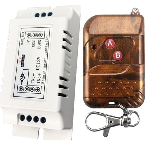 Wireless Remote Control Switch 433mhz rf Transmitter Receiver dc 9v 12v Motor Battery Power Forward Reverse Steering Controller