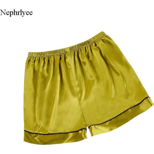 New Women Short Pant Casual Lady Lovely Loose Soft Imitation Silk Pants Summer Leisure Shorts Home Clothes S00306