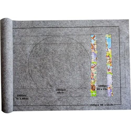 Baby Toys Puzzle Mat Jigsaw Roll Felt Mat Playmat Puzzles Blanket For Up To Puzzle Accessories Portable Travel Storage Bags