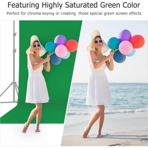 Professional Green Screen Backdrop Studio Photography Background Washable Durable Polyester-Cotton Fabric Photo Background