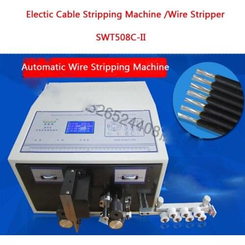 SWT508C-II Automatic Computer Peeling Machine Wire Stripping Machine/Electric Cable Stripping/Wire Stripper Pipe Cutter