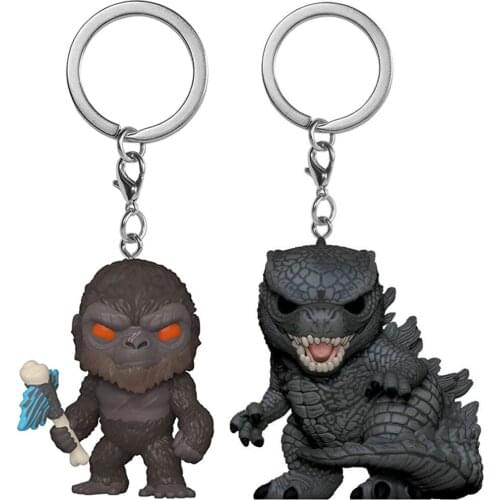 Pocket Keychain: Vs Kong - Kong with Axe Monster Movie Vinyl Figure Model Doll Collection Gift Toy Backpack Decorations with box