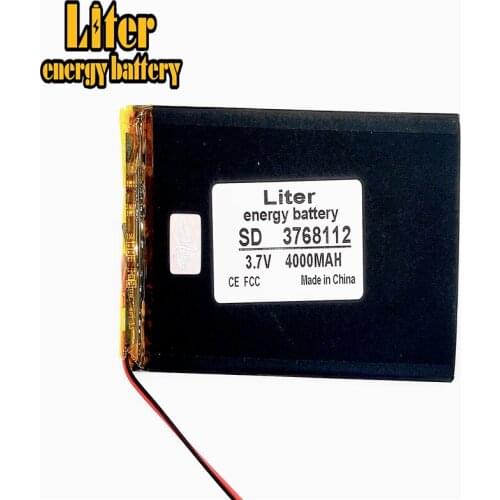 Size 3768112 3.7v 4000mah Lithium Polymer Battery With Board For Pda Tablet Pcs Digital Products