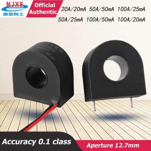 Mini AC Current Transformer DL-CT10CL-50A/25mA 100A/50mA 2000/1 100a 20ma small current transforme for pcb mount