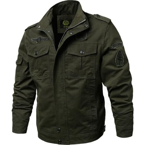 Shanghai Story Mens Military Jacket Casual Cotton Windbreaker Field Jacket/Winter Military Thicken Fleece Jacket