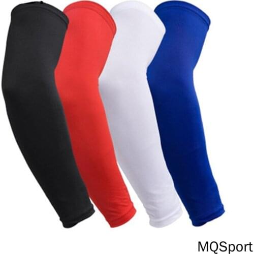 Solid Color Basketball Arm Sleeves Protective Gear Sports Lengthened Elbow Pads Tennis Thin Section Perspiration Outdoor