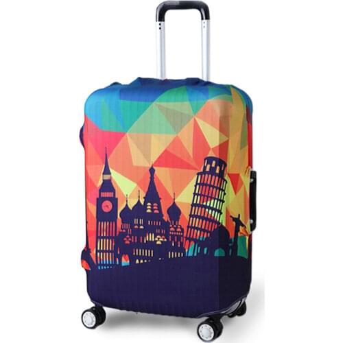 TRIPNUO Thicker Elastic Travel World Luggage Cover Suitcase Protective Cover for Trunk Case Apply to 19''-32'' Suitcase Cover