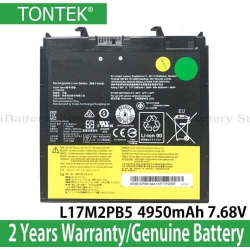 Genuine L17M2PB5 Battery For Lenovo V330-14IKB 15 Series DVD Ultrabay Battery L17L2PB5