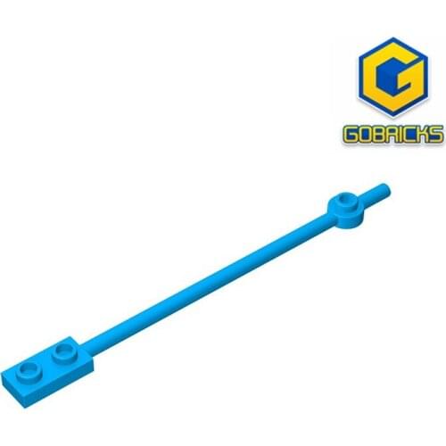 Gobricks GDS-1327 Bar 12L with 1 x 2 Plate End Hollow Studs and 1 x 1 Round P compatible 99784 42445