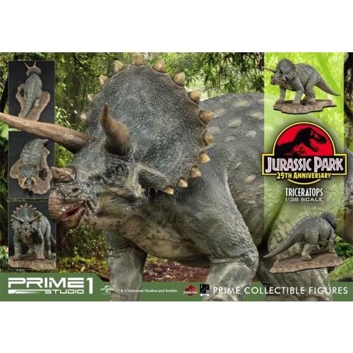 Prime 1 Studio 1/38 Scale Jurassic Park (Film) Triceratops PCFJP-02 Movie Toy Decoration Collection