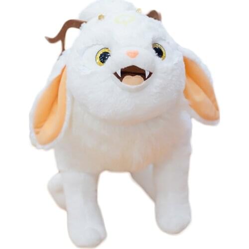 1pc Lifelike Nine Tails Fox Plush Toys Stuffed Animal Nine-Tailed Fox Kitsune Dolls Creative Gifts for Girls White Fox Toys