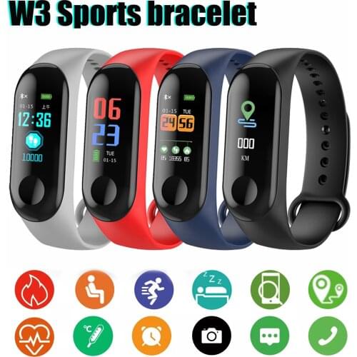 M3 Smart Band Bluetooth Watch Fitness Tracker Heart Rate Blood Pressure Monitoring Men Women Sports Wristband For Android IOS