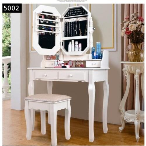 European Solid Wood Dressing Table Bedroom Multifunctional Dressing Table Cosmetic Table Mini-household Modern Simple Cosmetic C
