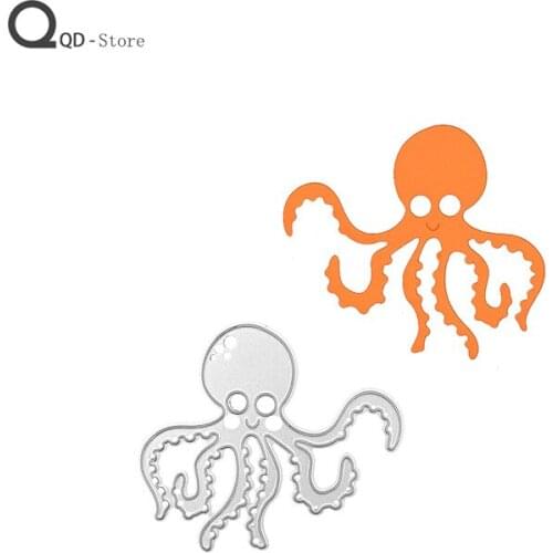 Scrapbook Cutting Dies Childrens Puzzle Octopus Handmade Tools DIY Card Make Mould Model Craft Decoration Metal Cutting Dies
