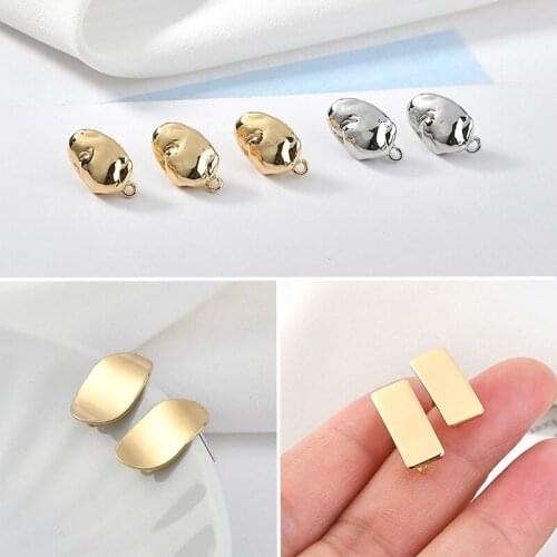 High quality copper material handmade alloy women stud earrings charms diy jewelry earring pendants accessory