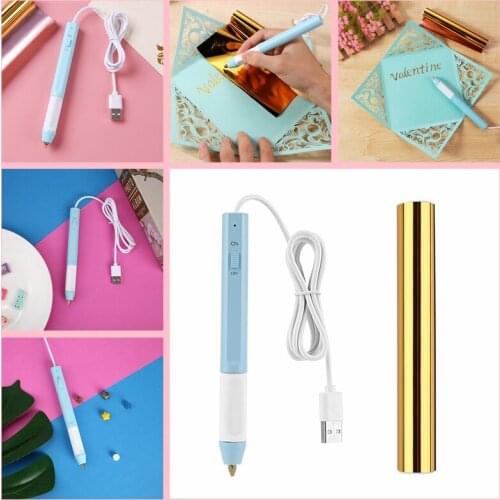 2.5Mm/2.8*0.35Mm Heat Foil Pen Combine Hot Foil Paper Can Be Used On Paper Leather Plastic Make Cards Diy Scrapbook Craft New