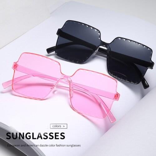 2020 New Fashion Retro Large Square Sunglasses Women Goggles Men Oversized Sunglasses Brand Design Female Gradient Glasses UV400
