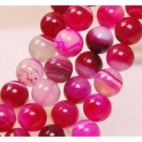 2021 (Min Order1) 10mm Pink Onyx Loose Beads Accessory Parts Fashion Jewelry Making Design Semi-Precious Natural Stone 15inch
