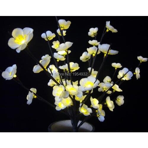 24V Adaptor Type White LED Blossom Plum Branch Light 20" 60 LED Christmas branch light wedding table decoration