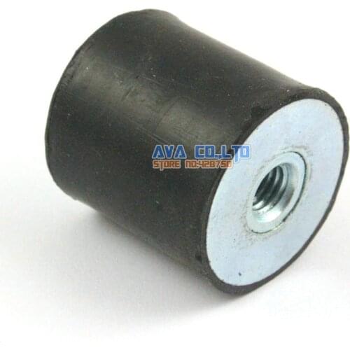 4 Pieces 30*30mm M8 Female - Female Rubber Anti Vibration Mount Bobbin Isolator