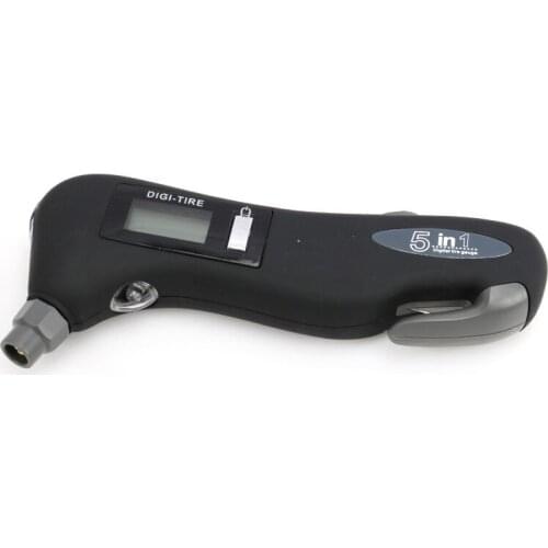 5 in 1 Multifunctional Digital Tyre Pressure Gauge with Safety Hammer for Automotive F-Best