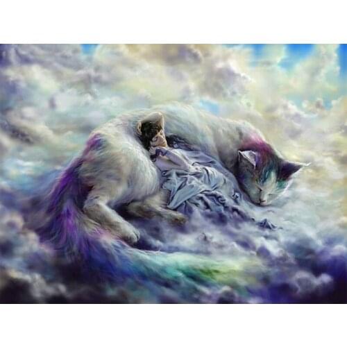 YIKEE Diamond Painting Big Cats 5d diy Full Square Diamond Embroidery Rhinestone Mosaic Painting Home Decor y480