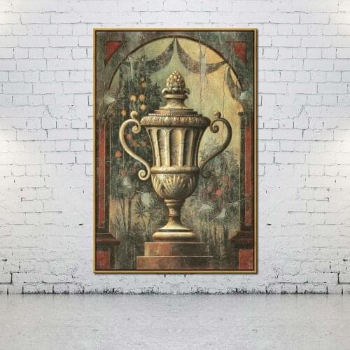 Artcozy Oil Canvas Painting urn artwork For Home Decoration Wall Art
