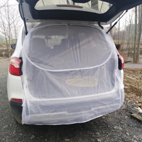 Car Cover Single Circle Car Rear Door Mosquito Net Anti-Mosquito Cabotage Tent For Part Top Open Tail Door SUV Only
