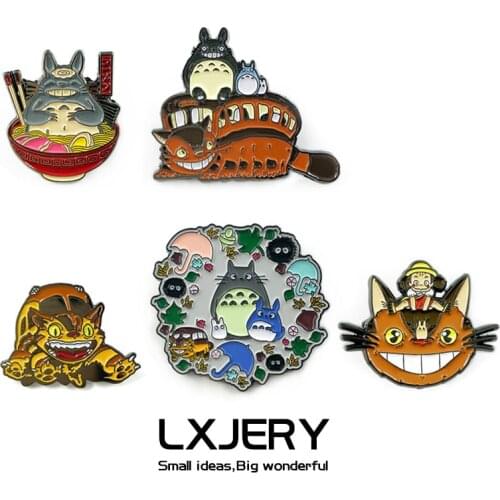 Enamel Pin Badge On Backpack Japanese Cartoon Brooch Pins For Clothes Broche For Women Girls Gift