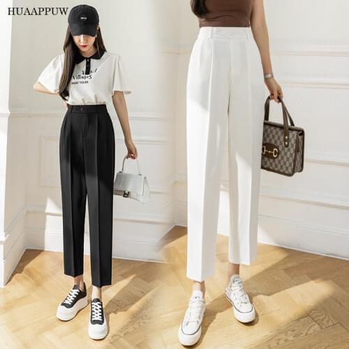 HUAAPPUW Women's Straight Trousers