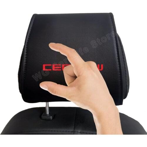 PU Leather Car Headrest Covers For Kia Ceed Sw Car Headrest Protector Case Interior Accessories