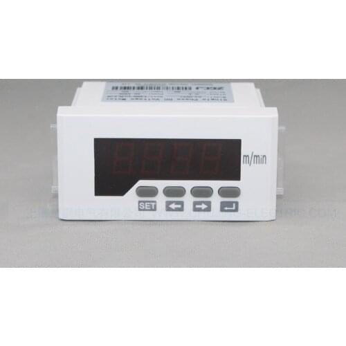 0-9999 m/min speed meter 4-20mA DC or 0-10V DC input Digital Line speedometer Tachometer