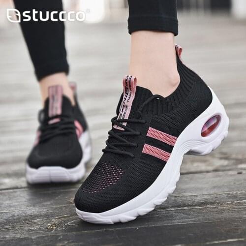 Ladies Platform Sneakers Women Casual Shoes Summer Mesh Running Sport Sock Shoes Chunky Trainers Woman Vulcanize Shoes