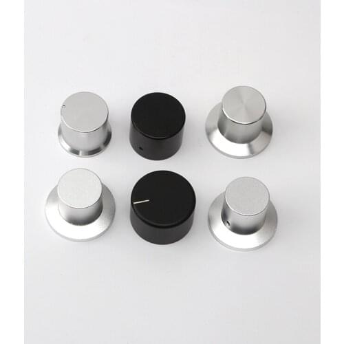 KYYSLB Diameter 30 Height 25 Solid Knob All Aluminum Alloy Amplifier Chassis Volume Potentiometer Knob HIFI Amplifier Case Knob